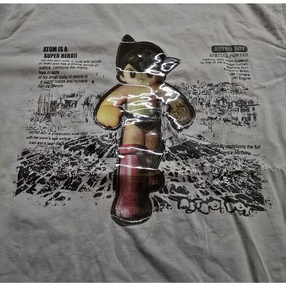 Astro Boy Tezuka Osamu Productions Hologram Shirt SZ M - Picture 3 of 7